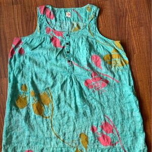 Kealopiko Floral Print Turquoise Dress